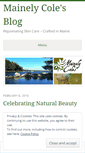 Mobile Screenshot of mainelycoles.wordpress.com