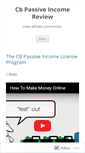 Mobile Screenshot of cbpassiveincoreview.wordpress.com