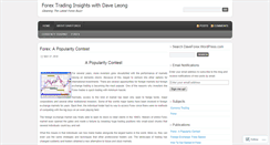 Desktop Screenshot of daveforex.wordpress.com