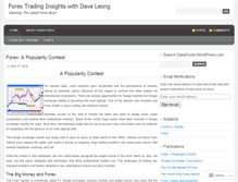 Tablet Screenshot of daveforex.wordpress.com