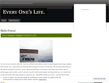 Tablet Screenshot of everyoneslife.wordpress.com