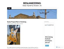 Tablet Screenshot of benjaneering.wordpress.com