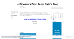 Desktop Screenshot of dinosaurspaintzebranails.wordpress.com