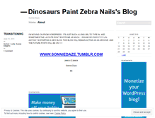 Tablet Screenshot of dinosaurspaintzebranails.wordpress.com