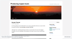 Desktop Screenshot of nujazztutorial.wordpress.com