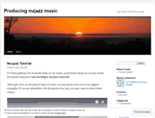 Tablet Screenshot of nujazztutorial.wordpress.com