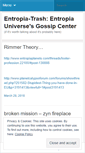 Mobile Screenshot of entropiatrash.wordpress.com