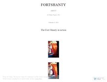 Tablet Screenshot of fortshanty.wordpress.com
