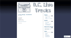 Desktop Screenshot of dclivetracks.wordpress.com