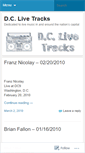 Mobile Screenshot of dclivetracks.wordpress.com