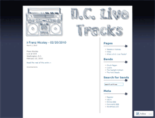 Tablet Screenshot of dclivetracks.wordpress.com