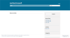 Desktop Screenshot of isshtechnosoft.wordpress.com