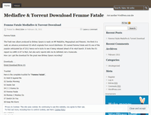 Tablet Screenshot of femmefataleleakedmediafiredownloadtorrent.wordpress.com