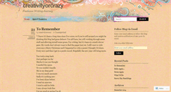 Desktop Screenshot of creativityorcrazy.wordpress.com
