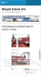 Mobile Screenshot of masjidsabakuni.wordpress.com
