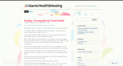 Desktop Screenshot of islamichealthandhealing.wordpress.com
