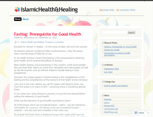 Tablet Screenshot of islamichealthandhealing.wordpress.com