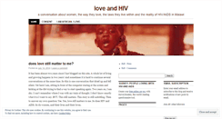 Desktop Screenshot of loveandhiv.wordpress.com