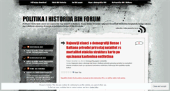 Desktop Screenshot of politikaihistorijabihforum.wordpress.com