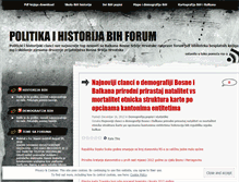 Tablet Screenshot of politikaihistorijabihforum.wordpress.com