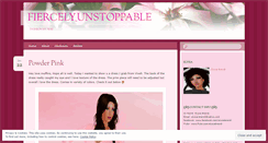 Desktop Screenshot of fiercelyunstoppable.wordpress.com