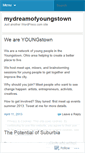 Mobile Screenshot of mydreamofyoungstown.wordpress.com