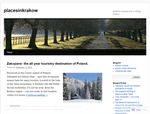 Tablet Screenshot of placesinkrakow.wordpress.com