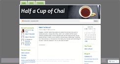 Desktop Screenshot of halfacupofchai.wordpress.com