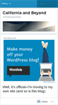Mobile Screenshot of californiaandbeyond.wordpress.com