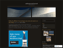 Tablet Screenshot of californiaandbeyond.wordpress.com