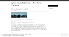 Desktop Screenshot of myfreemoviescollections.wordpress.com