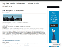 Tablet Screenshot of myfreemoviescollections.wordpress.com