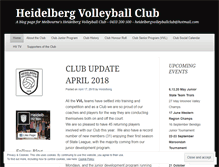 Tablet Screenshot of heidelbergvolleyballclub.wordpress.com