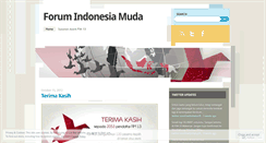 Desktop Screenshot of forumindonesiamuda.wordpress.com