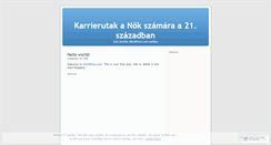Desktop Screenshot of noikarrierutak.wordpress.com