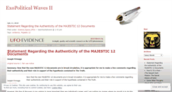 Desktop Screenshot of exopoliticalwaves2.wordpress.com