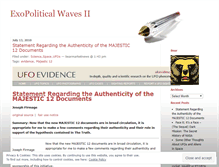 Tablet Screenshot of exopoliticalwaves2.wordpress.com