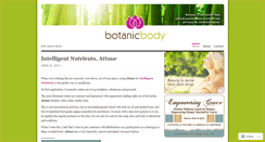 Desktop Screenshot of botanicbody.wordpress.com