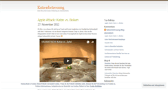 Desktop Screenshot of katzenbetreuung.wordpress.com