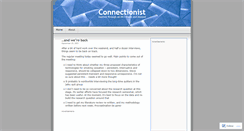 Desktop Screenshot of connectionist.wordpress.com