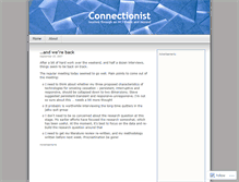 Tablet Screenshot of connectionist.wordpress.com