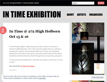 Tablet Screenshot of intimeexhibition.wordpress.com