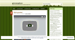 Desktop Screenshot of greenepiece.wordpress.com