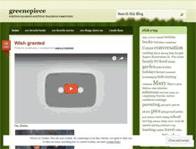 Tablet Screenshot of greenepiece.wordpress.com