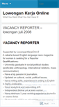 Mobile Screenshot of lowongankerjaonlin3.wordpress.com