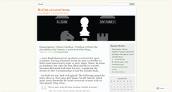 Desktop Screenshot of mccreadyandchess.wordpress.com