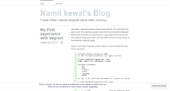 Desktop Screenshot of namitkewat.wordpress.com