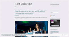 Desktop Screenshot of hootmarketing.wordpress.com