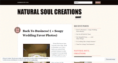 Desktop Screenshot of naturalsoulcreations.wordpress.com