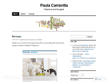 Tablet Screenshot of paulacarravilla.wordpress.com